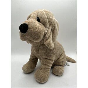 Vintage Cuddly Quarry Critters Plush Hound Dog  Second Nature Designs Sandy Tan